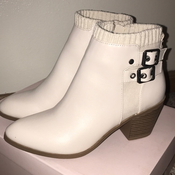 JustFab Shoes - NEW Fallon Sweater Cuff Bootie from Just Fab